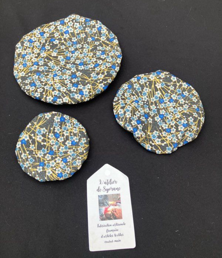 Lot de 3 charlottes de plats imperméables et lavables