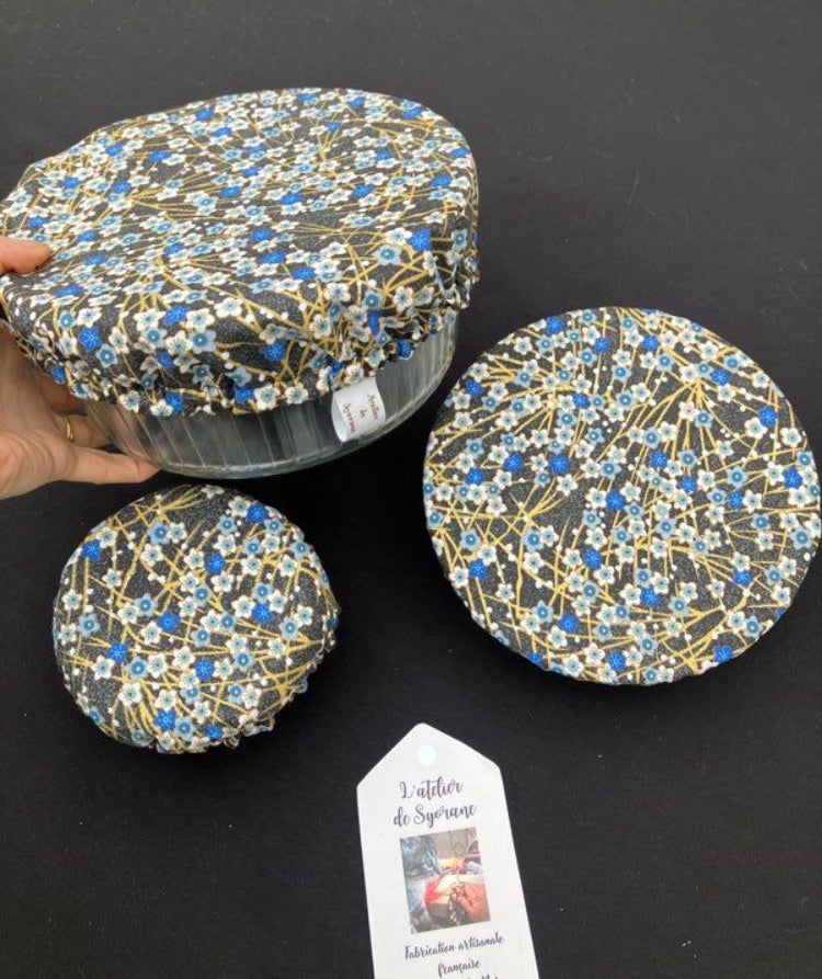 Lot de 3 charlottes de plats imperméables et lavables