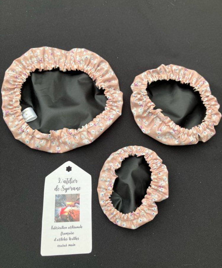 Lot de 3 charlottes de plats imperméables et lavables