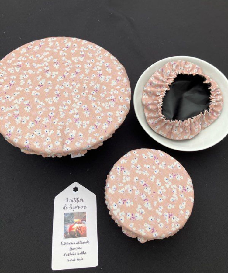 Lot de 3 charlottes de plats imperméables et lavables