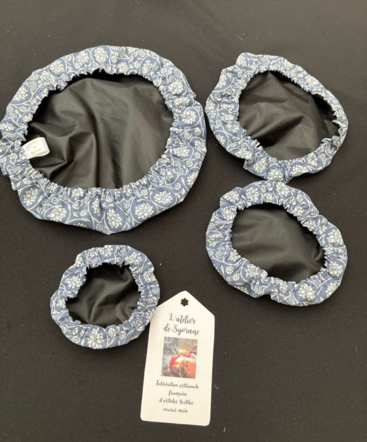 Lot de 4 charlottes de plats imperméables et lavables