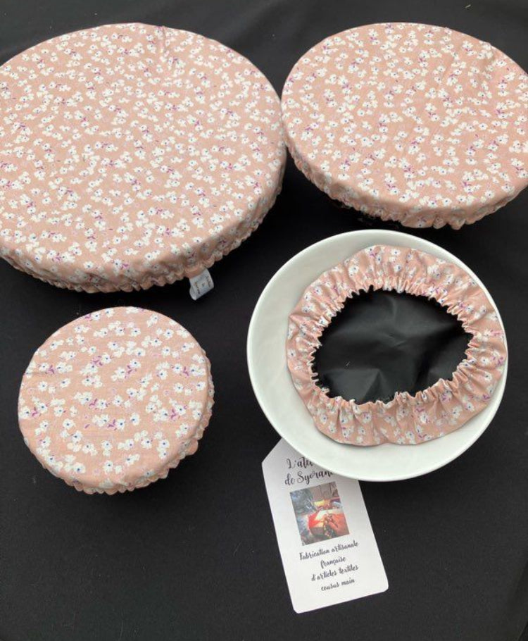 Lot de 4 charlottes de plats imperméables et lavables