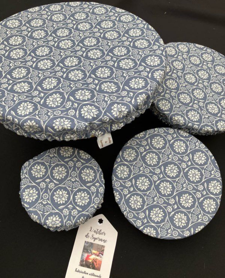 Lot de 4 charlottes de plats imperméables et lavables