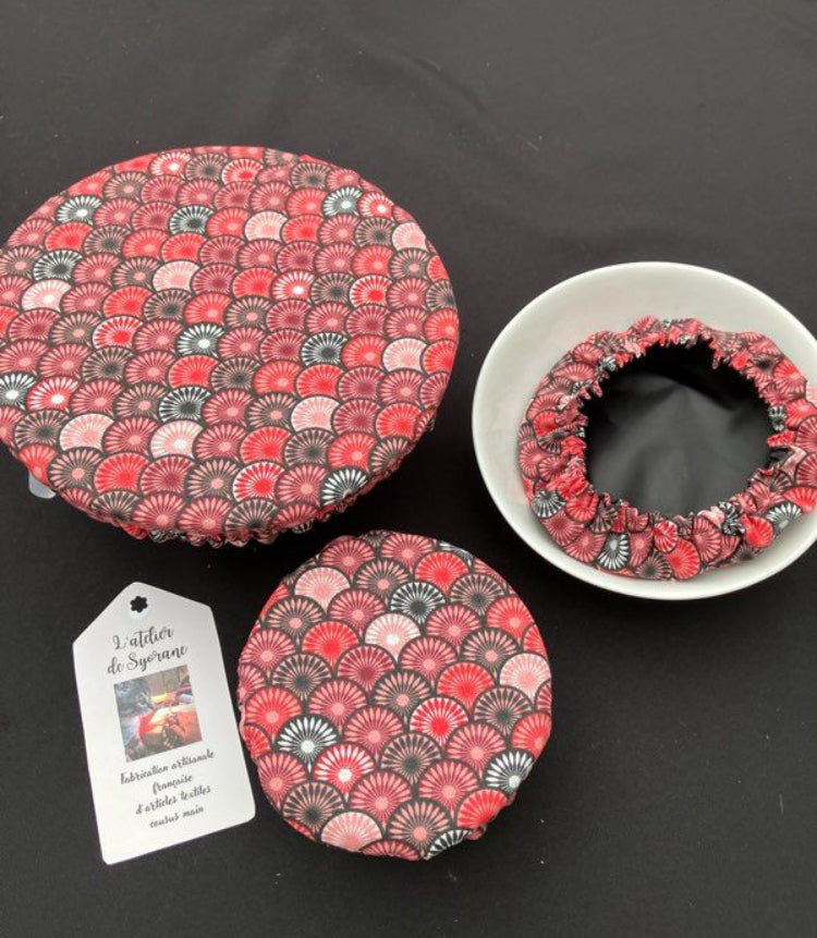 Lot de 3 charlottes de plats imperméables et lavables
