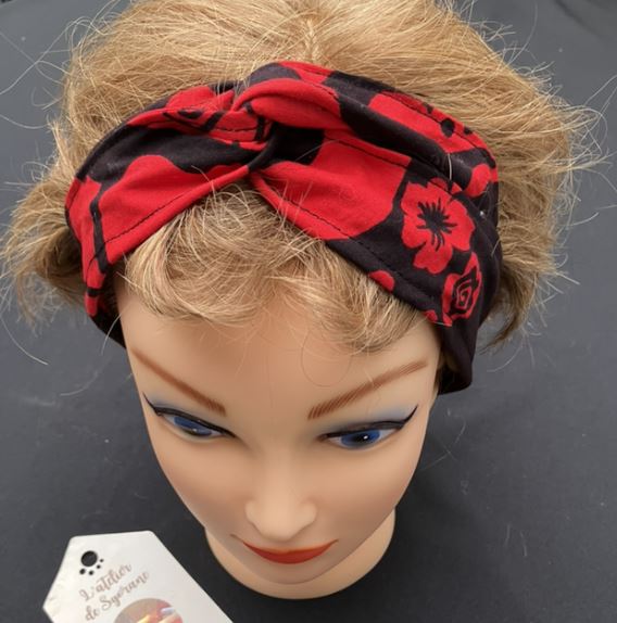 Bandeau twist pour cheveux avec fil de fer intégré