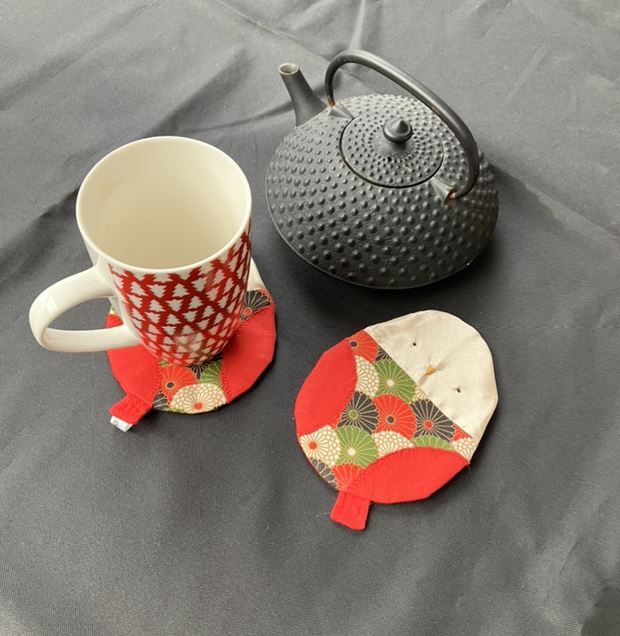 Lot de 2 sous-verres molletonnés