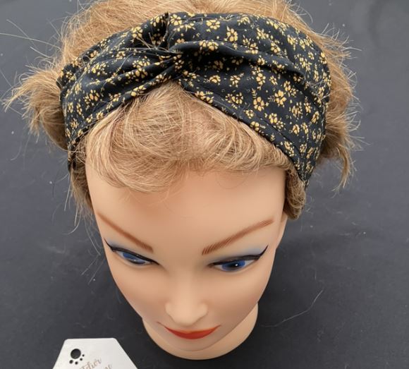 Bandeau twist pour cheveux avec fil de fer intégré