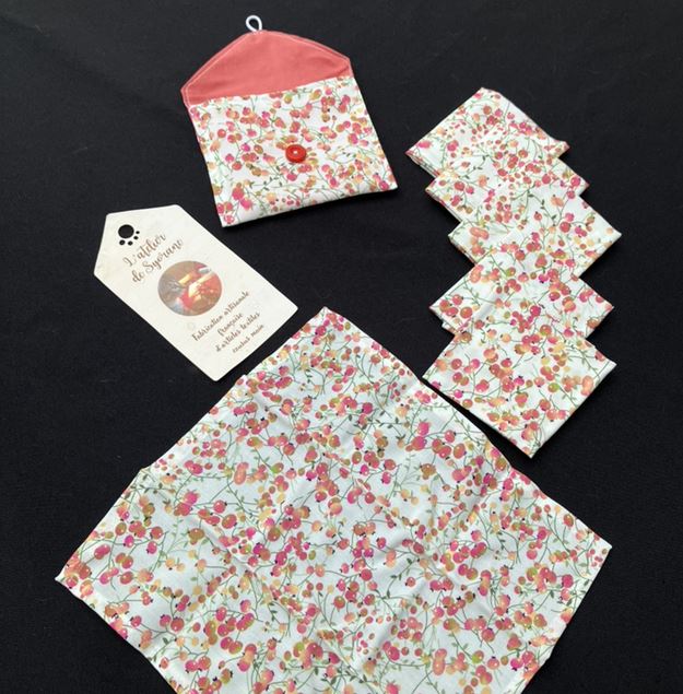 Pochette de 6 mouchoirs en coton tout doux