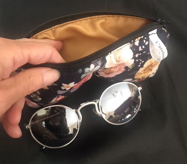 Trousse molletonnée pour lunettes