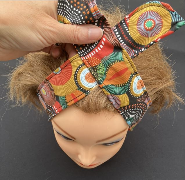 Bandeau twist pour cheveux avec fil de fer intégré