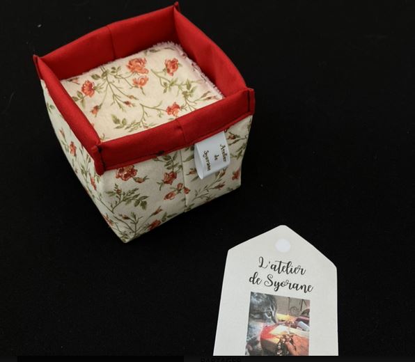 Panier de 10 lingettes démaquillantes en fibre de bambou