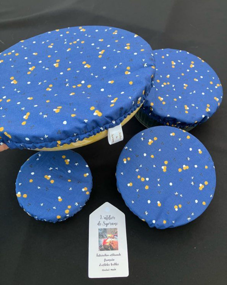 Lot de 4 charlottes de plats imperméables et lavables