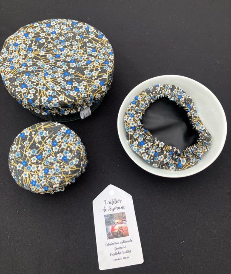Lot de 3 charlottes de plats imperméables et lavables