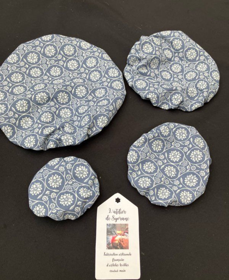 Lot de 4 charlottes de plats imperméables et lavables