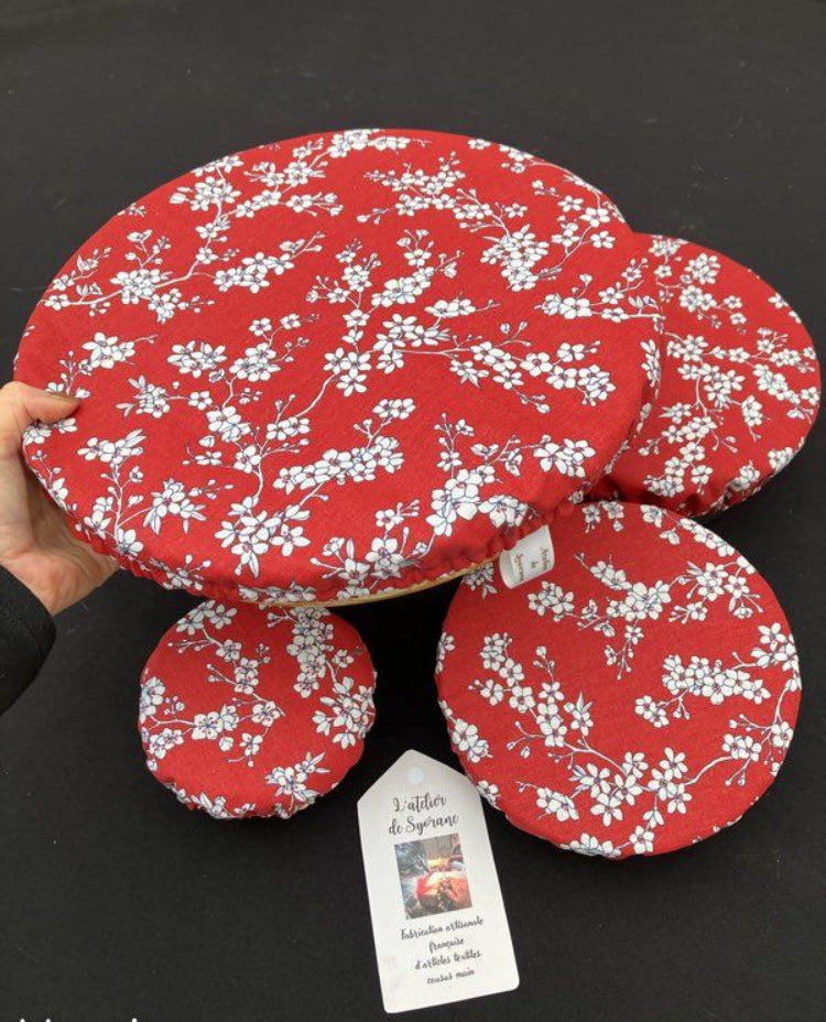 Lot de 4 charlottes de plats imperméables et lavables