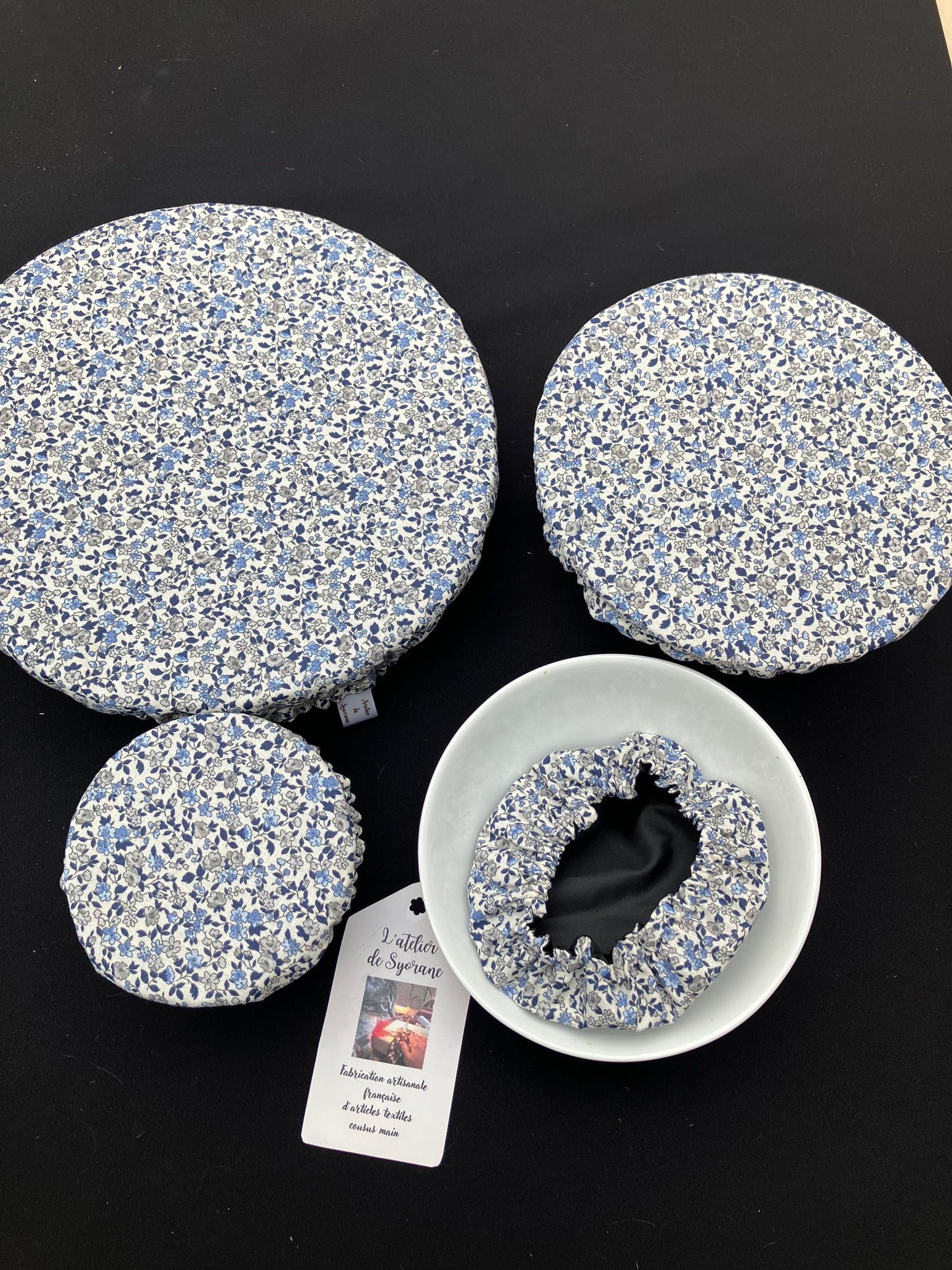 Lot de 4 charlottes de plats imperméables et lavables