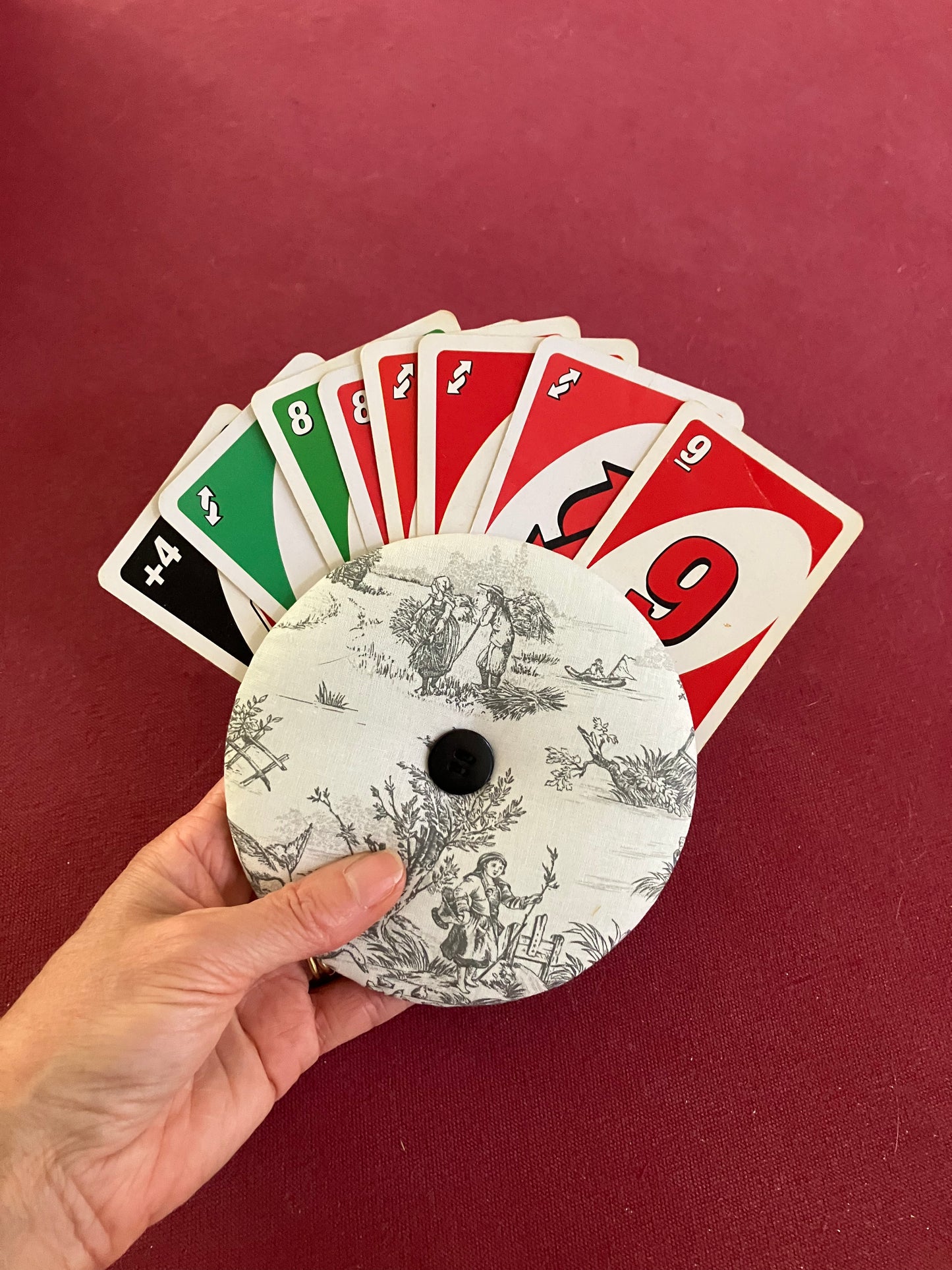 Porte-cartes à jouer molletonné