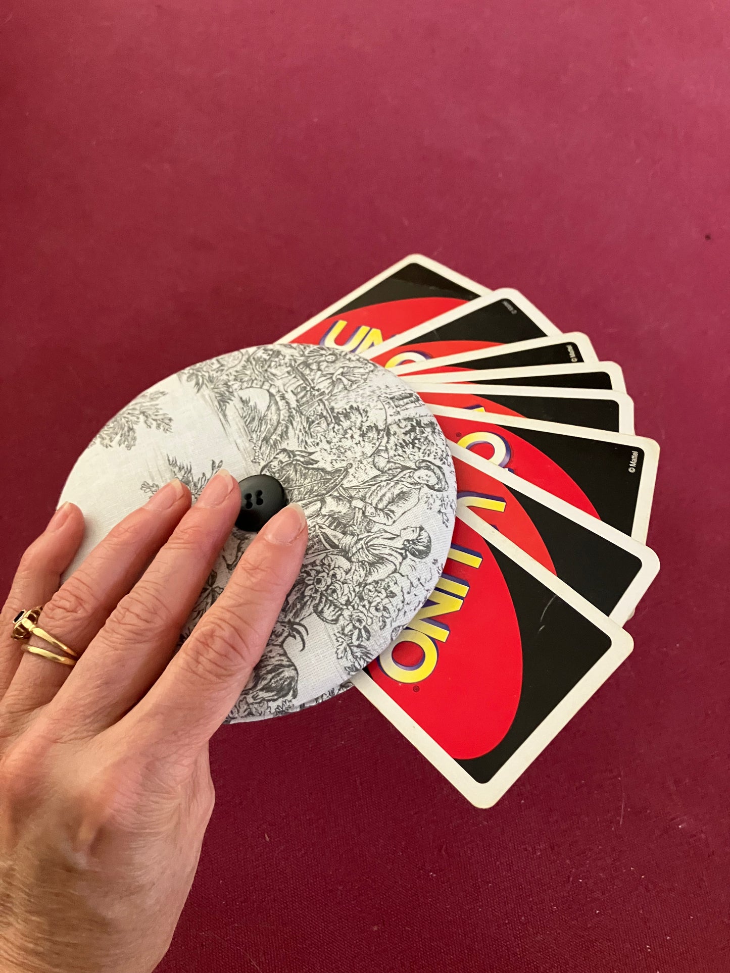 Porte-cartes à jouer molletonné