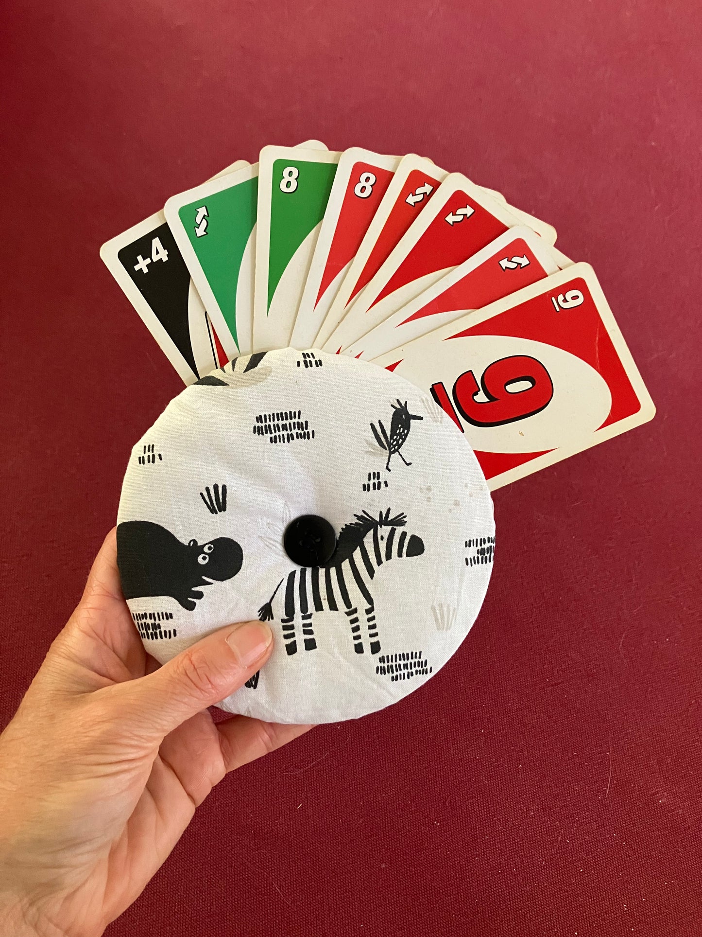 Porte-cartes à jouer molletonné
