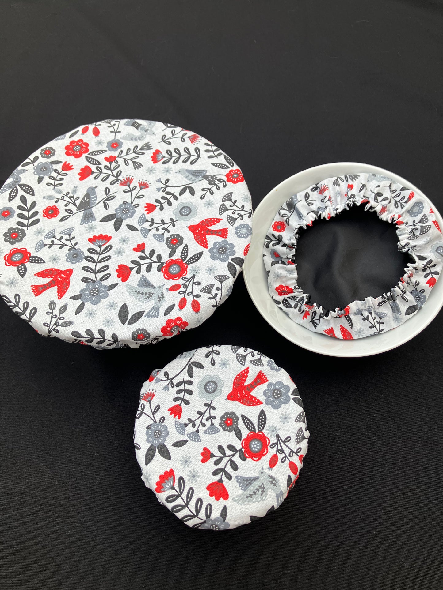 Lot de 3 charlottes de plats imperméables et lavables