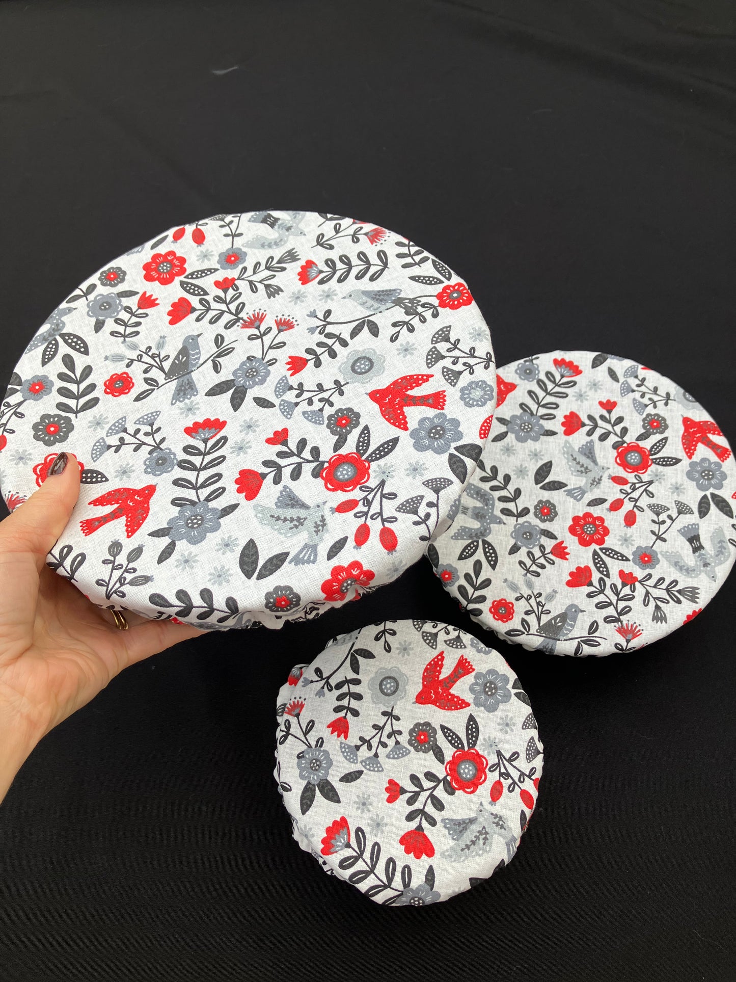 Lot de 3 charlottes de plats imperméables et lavables