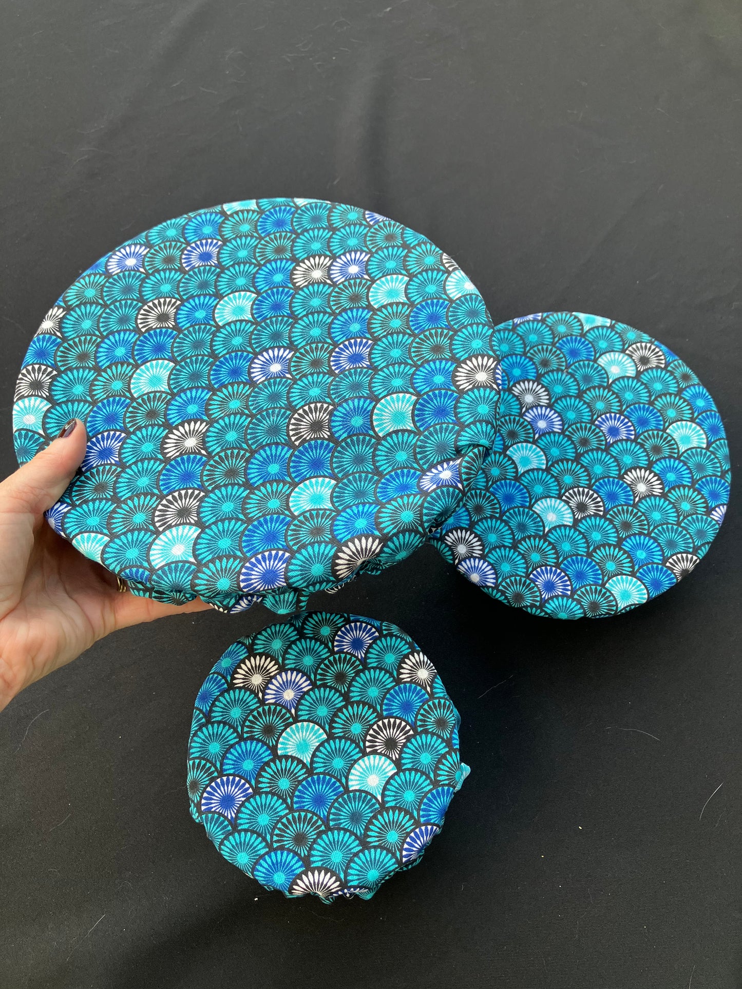 Lot de 3 charlottes de plats imperméables et lavables