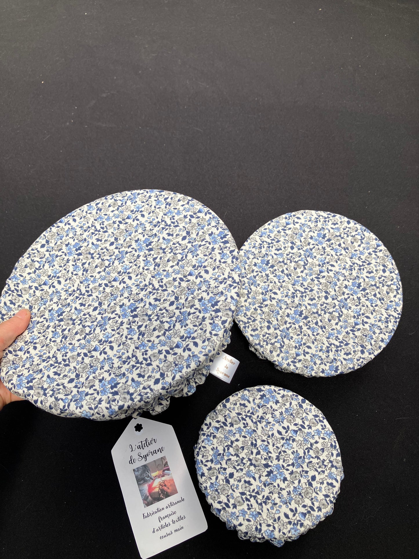 Lot de 3 charlottes de plats imperméables et lavables