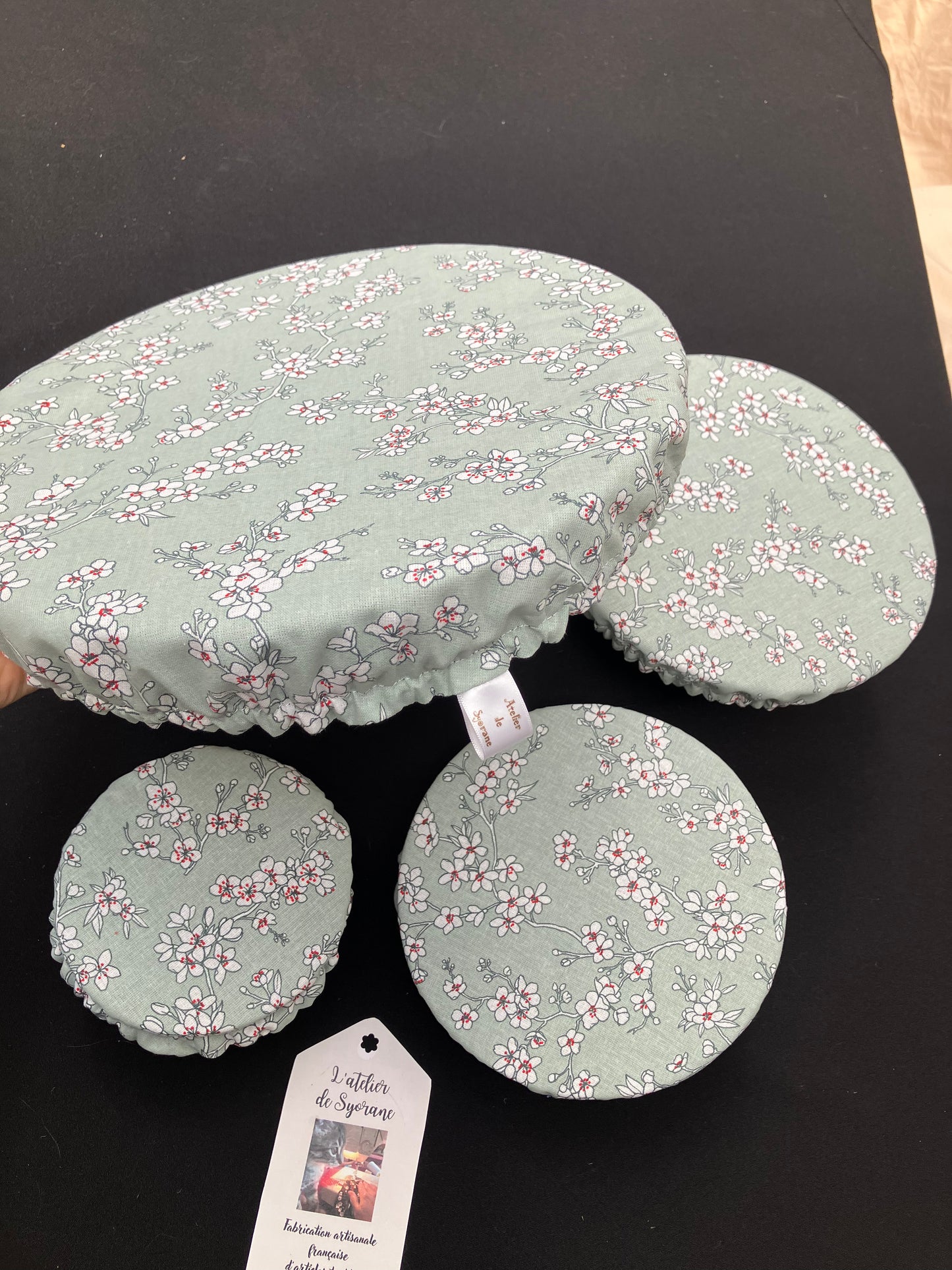 Lot de 4 charlottes de plats imperméables et lavables