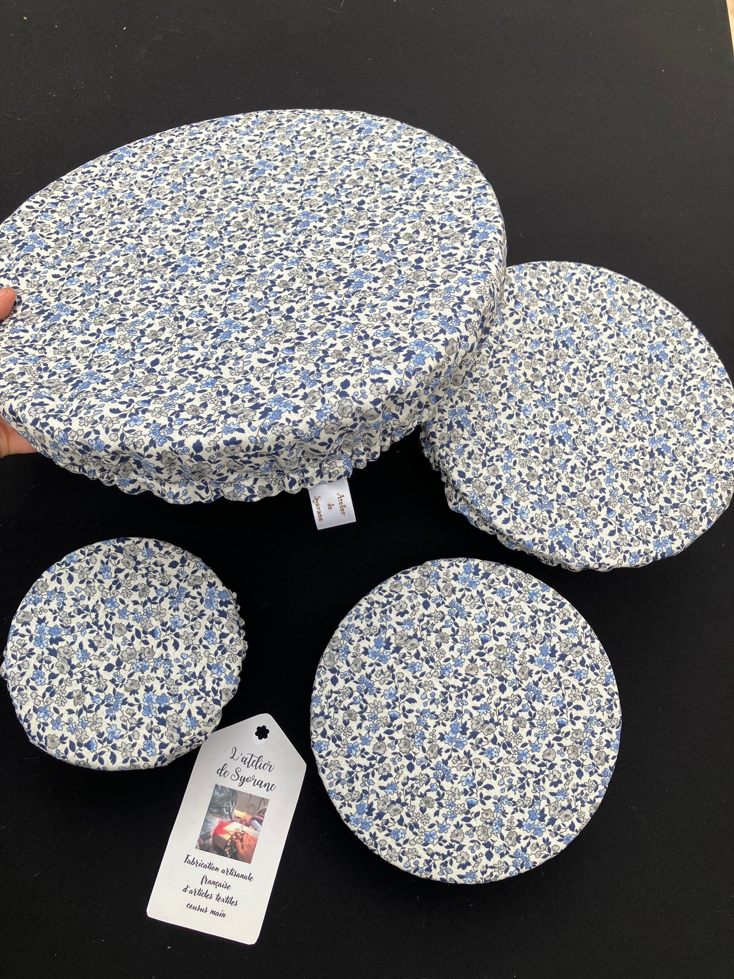 Lot de 4 charlottes de plats imperméables et lavables