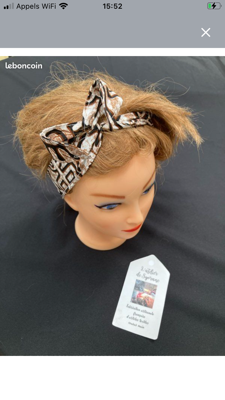 Bandeau twist pour cheveux avec fil de fer intégré