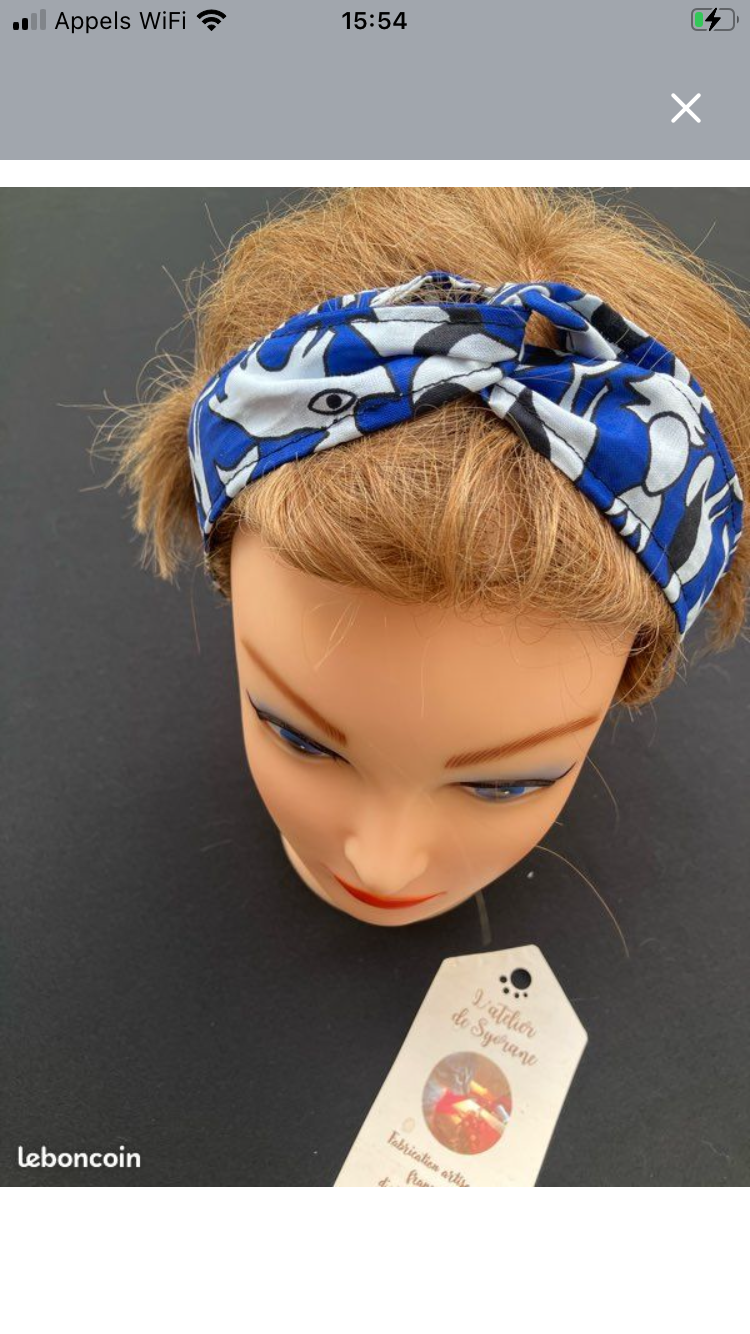 Bandeau twist pour cheveux avec fil de fer intégré
