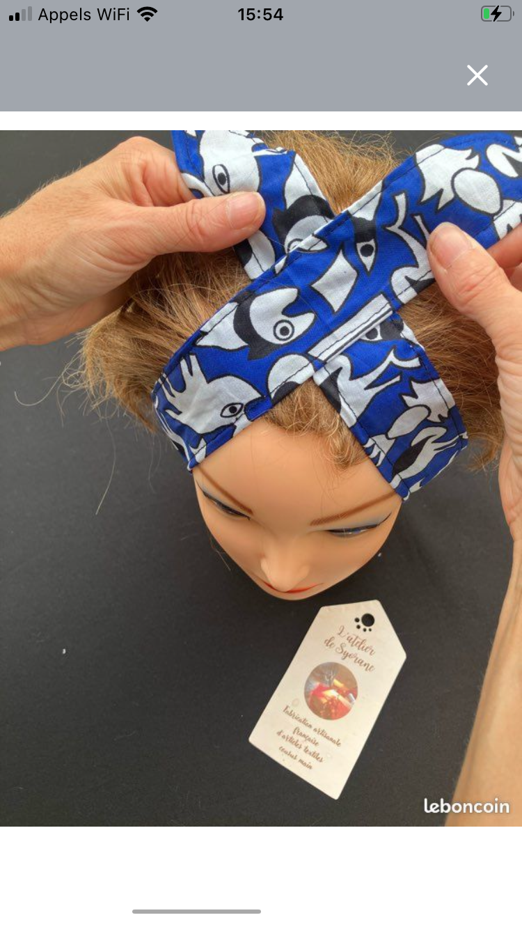 Bandeau twist pour cheveux avec fil de fer intégré