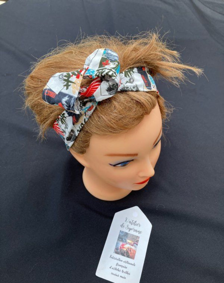 Bandeau twist pour cheveux avec fil de fer intégré