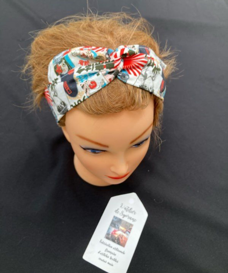 Bandeau twist pour cheveux avec fil de fer intégré