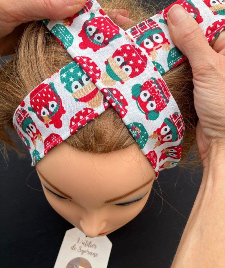 Bandeau twist pour cheveux avec fil de fer intégré