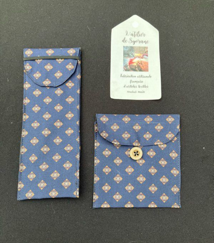 Lot de 2 pochettes imperméables pour savon et brosse à dents/dentifrice