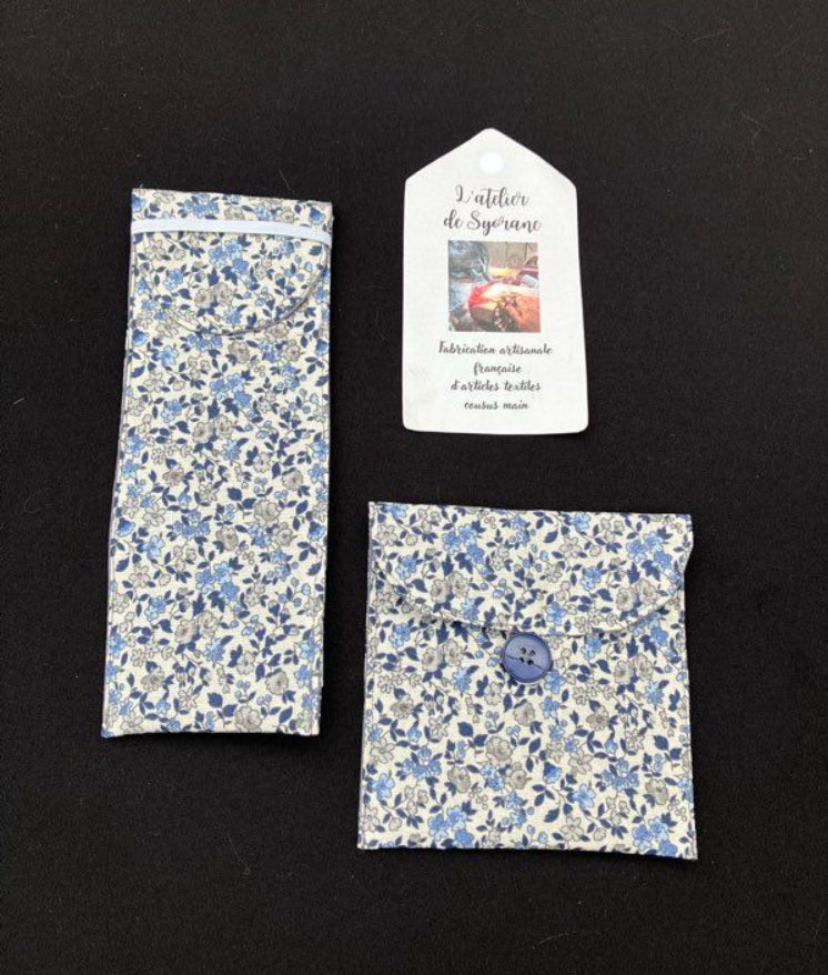 Lot de 2 pochettes imperméables pour savon et brosse à dents/dentifrice